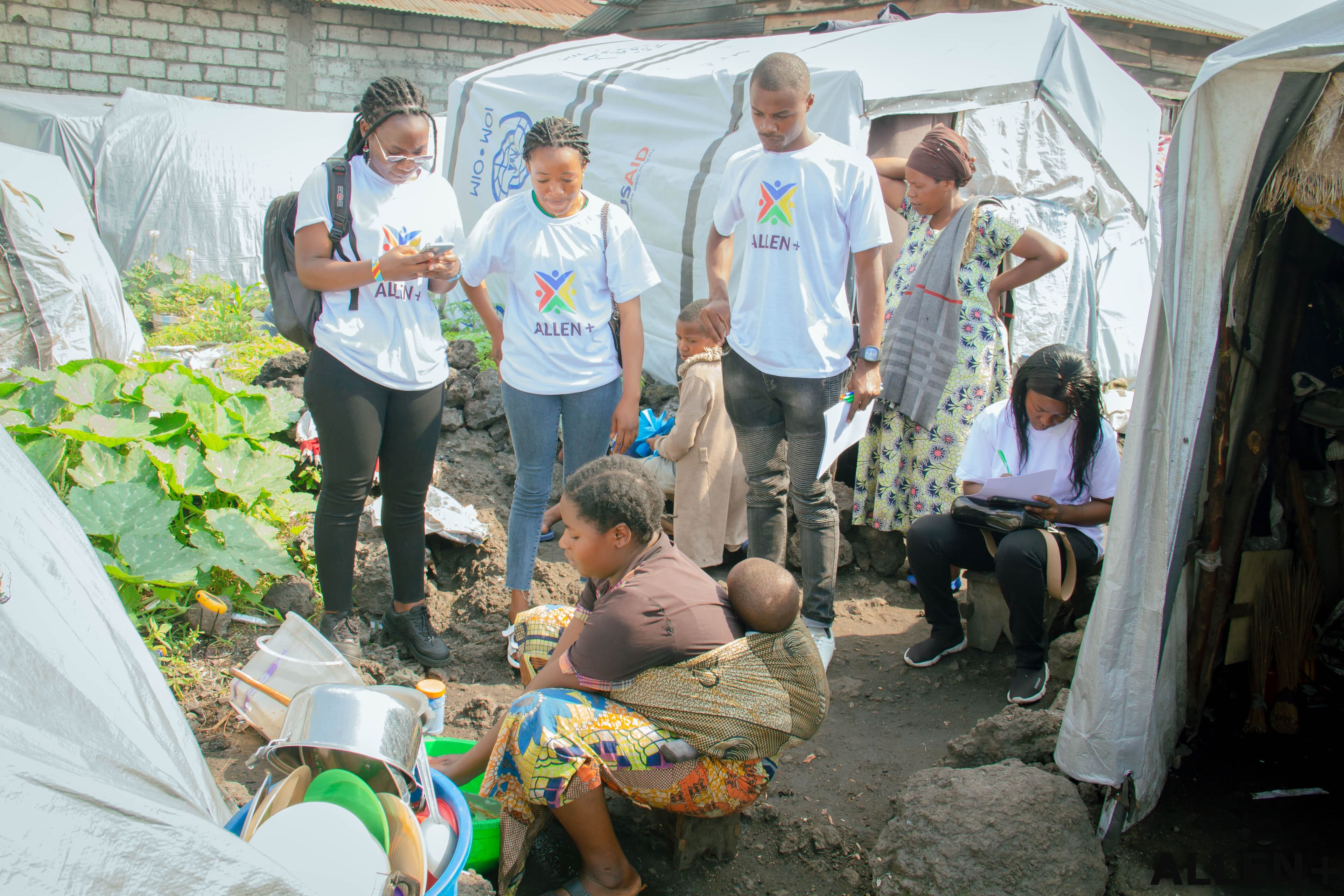 Femmes déplacées internes participant à l'action climatique